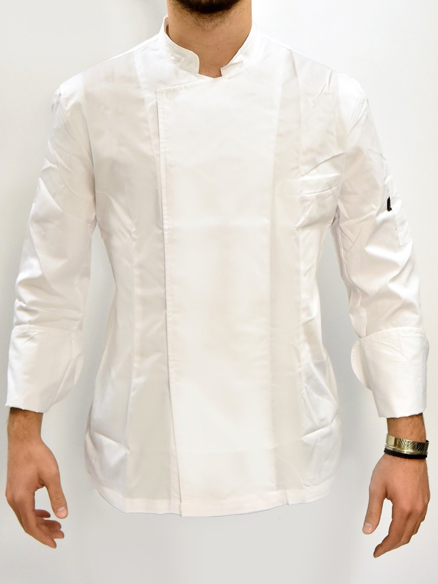 ΜΠΛΟΥΖΑ CHEF ΜΕ ΤΡΟΥΚΣ-WHITE