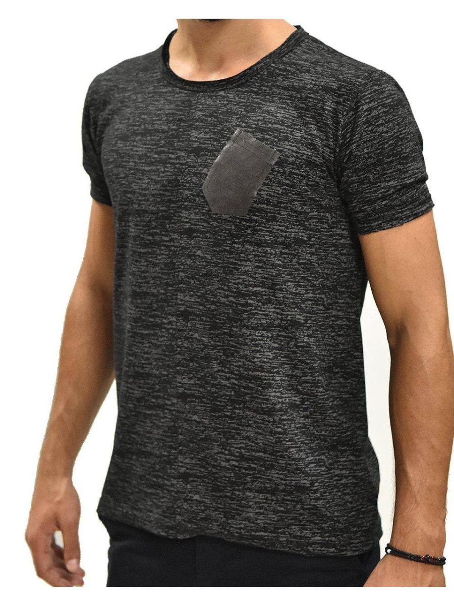 ΜΠΛΟΥΖΑ ΜΑΚΟ ΦΛΑΜΑ BLACK LEATHER