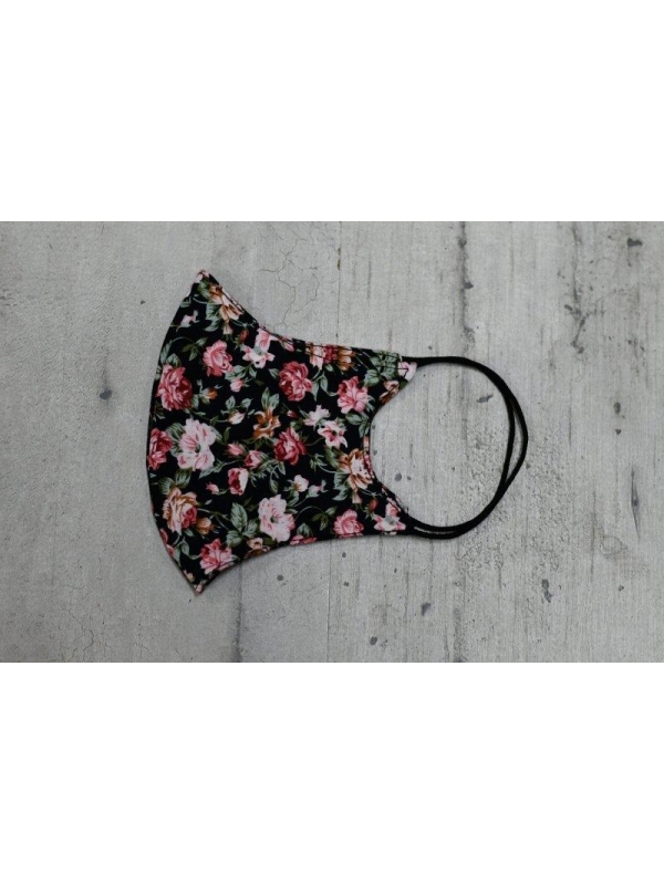 ΜΑΣΚΑ FLORAL BLACK GARDEN