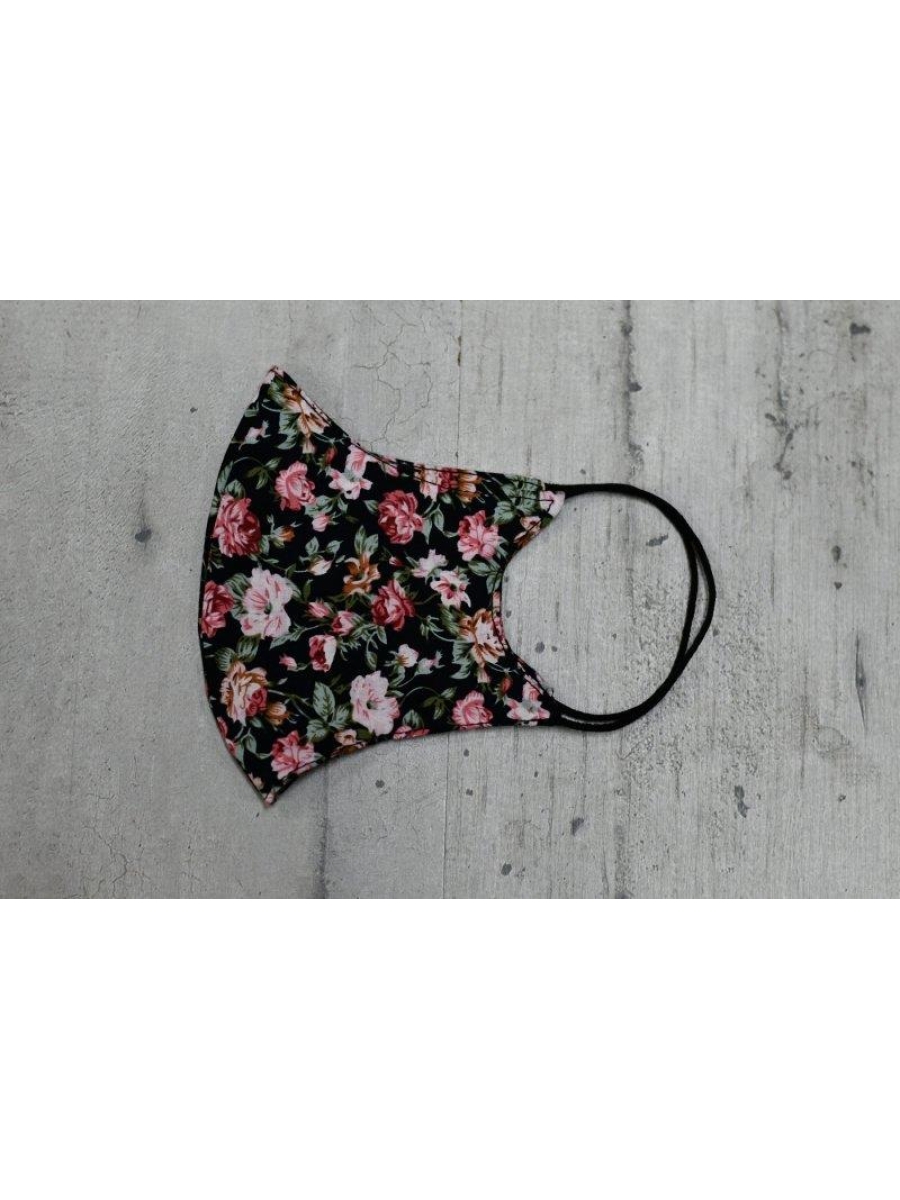 ΜΑΣΚΑ FLORAL BLACK GARDEN
