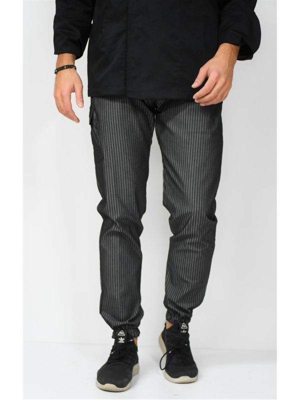 ΠΑΝΤΕΛΟΝΙ CHEF ΓΚΡΙ STRIPE RUBBER