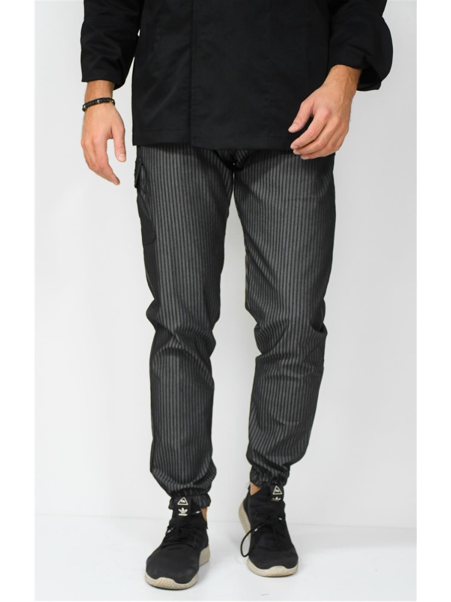 ΠΑΝΤΕΛΟΝΙ CHEF ΓΚΡΙ STRIPE RUBBER