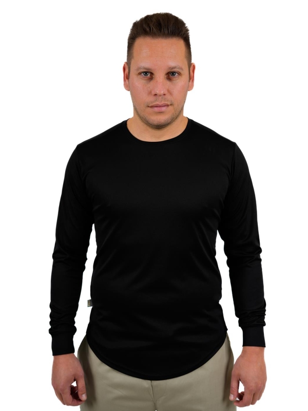 ΜΠΛΟΥΖΑ MAKO ΜΑΚΡΥΜΑΝΙΚΗ DRY FIT BLACK