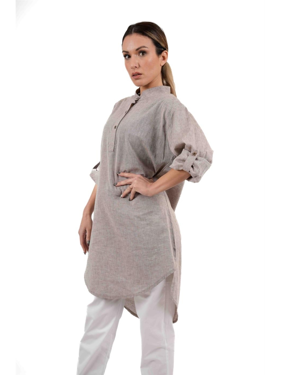 ΠΟΥΚΑΜΙΣΑ ΜΠΕΖ ΜΕ ΛΙΝΟ ΥΦΑΣΜΑ OVERSIZE