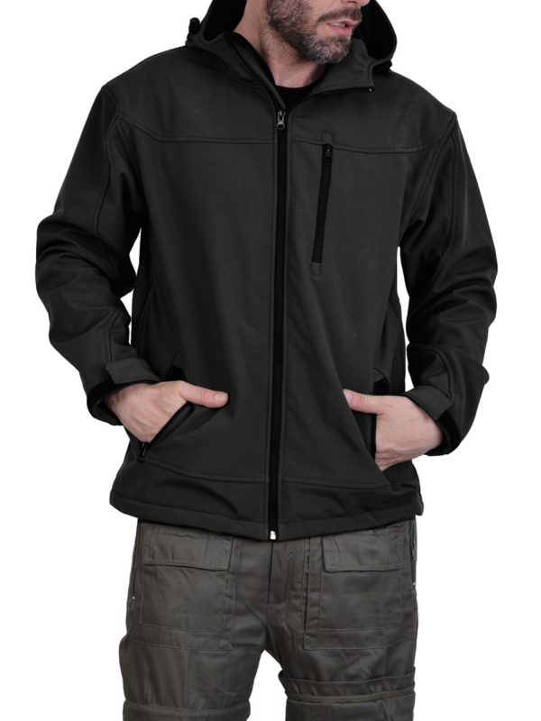 ΤΖΑΚΕΤ SOFTSHELL ΜΑΥΡΟ