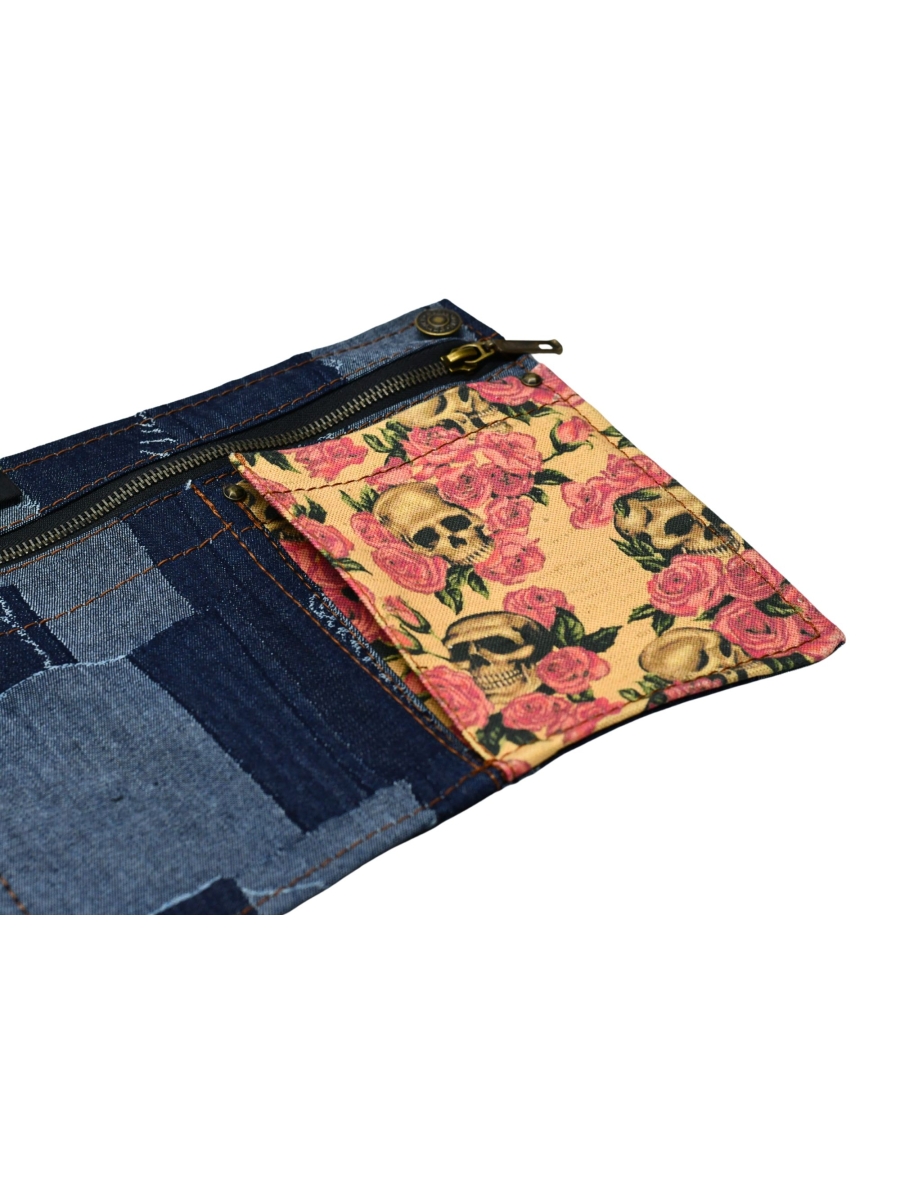 ΤΣΑΝΤΑΚΙ ΜΕΣΗΣ FLOWER SKULL 