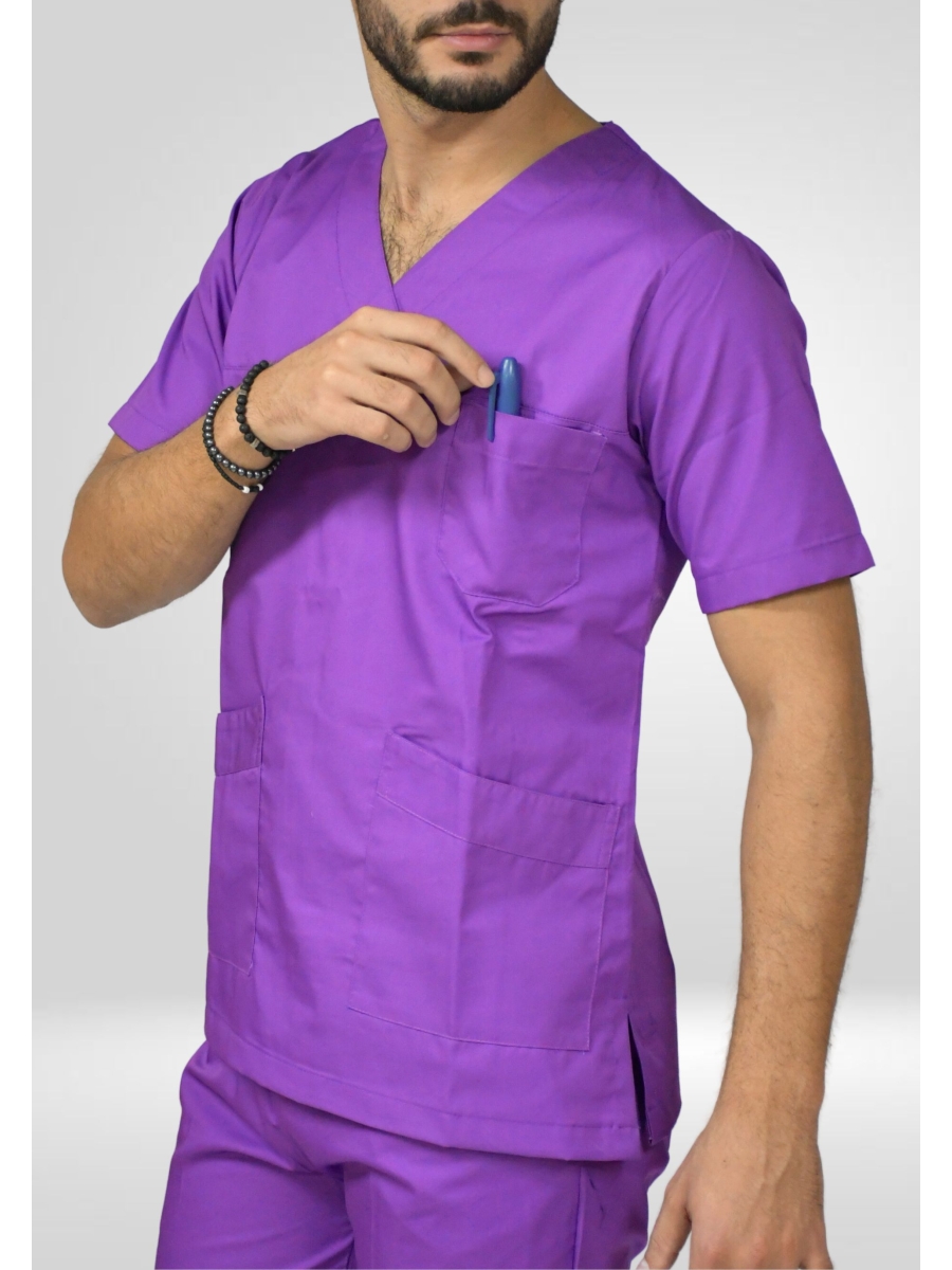 ΜΠΛΟΥΖΑ ΝΟΣΗΛΕΥΤΩΝ ΜΟΒ UNISEX