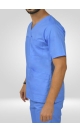 ΜΠΛΟΥΖΑ ΝΟΣΗΛΕΥΤΩΝ LIGHT BLUE UNISEX
