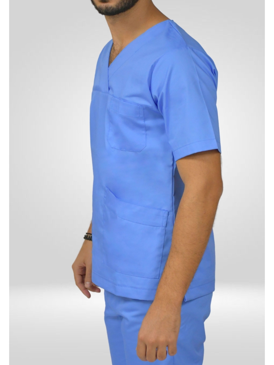 ΜΠΛΟΥΖΑ ΝΟΣΗΛΕΥΤΩΝ LIGHT BLUE UNISEX