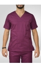ΜΠΛΟΥΖΑ ΝΟΣΗΛΕΥΤΩΝ ΜΟΒ EGGPLANT UNISEX