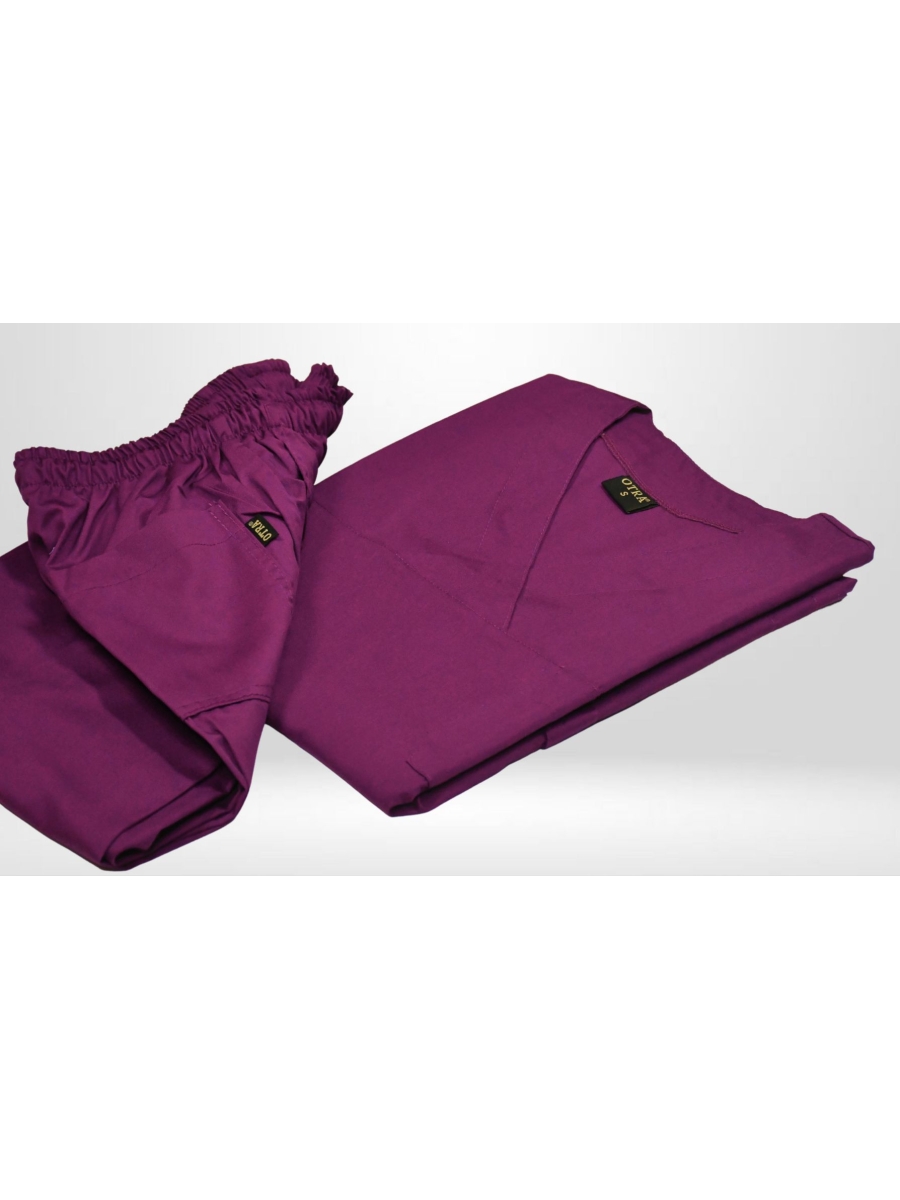 ΜΠΛΟΥΖΑ ΝΟΣΗΛΕΥΤΩΝ ΜΟΒ EGGPLANT UNISEX
