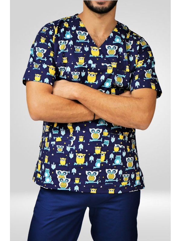 ΜΠΛΟΥΖΑ ΝΟΣΗΛΕΥΤΩΝ OWL UNISEX