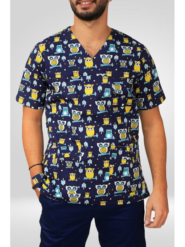 ΜΠΛΟΥΖΑ ΝΟΣΗΛΕΥΤΩΝ OWL UNISEX